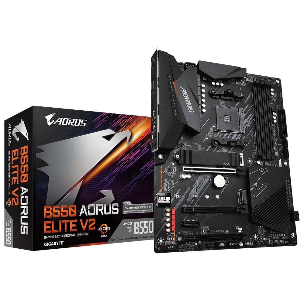 Gigabyte B550 AORUS ELITE V2 plăci de bază AMD B550 Mufă AM4 ATX (B550 AORUS ELITE V2) Gigabyte B550 AORUS ELITE V2 plăci de bază AMD B550 Mufă AM4 ATX (B550 AORUS ELITE V2)