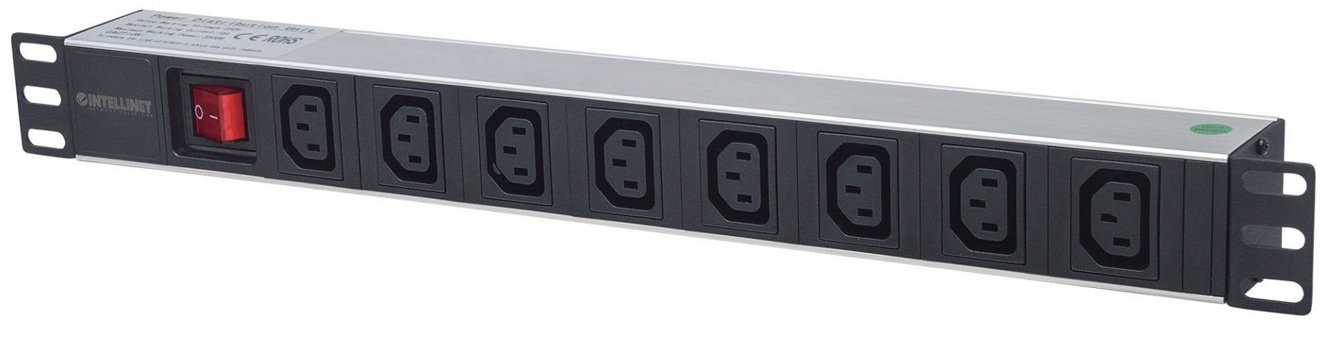 Intellinet 163620 unități de distribuție a energiei electrice (PDU) 8 ieșire(i) AC 1U Negru, Argint (163620) Intellinet 163620 unități de distribuție a energiei electrice (PDU) 8 ieșire(i) AC 1U Negru, Argint (163620)