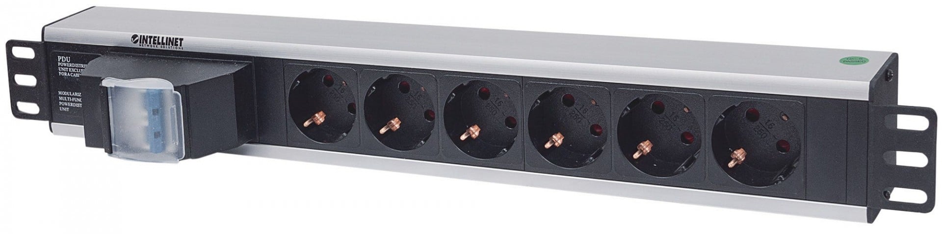 Intellinet 711432 unități de distribuție a energiei electrice (PDU) 6 ieșire(i) AC 1.5U Negru, Gri (711432) Intellinet 711432 unități de distribuție a energiei electrice (PDU) 6 ieșire(i) AC 1.5U Negru, Gri (711432)