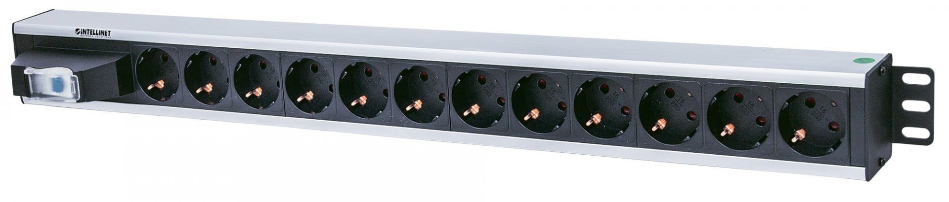 Intellinet 711449 unități de distribuție a energiei electrice (PDU) 12 ieșire(i) AC Negru, Gri (711449) Intellinet 711449 unități de distribuție a energiei electrice (PDU) 12 ieșire(i) AC Negru, Gri (711449)