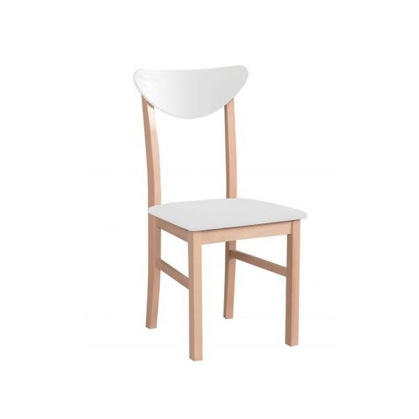 Scaun living/bucatarie Leonix 2, stejar/alb, 40x43x90 cm, UnicSpot Scaun living/bucatarie Leonix 2, stejar/alb, 40x43x90 cm, UnicSpot