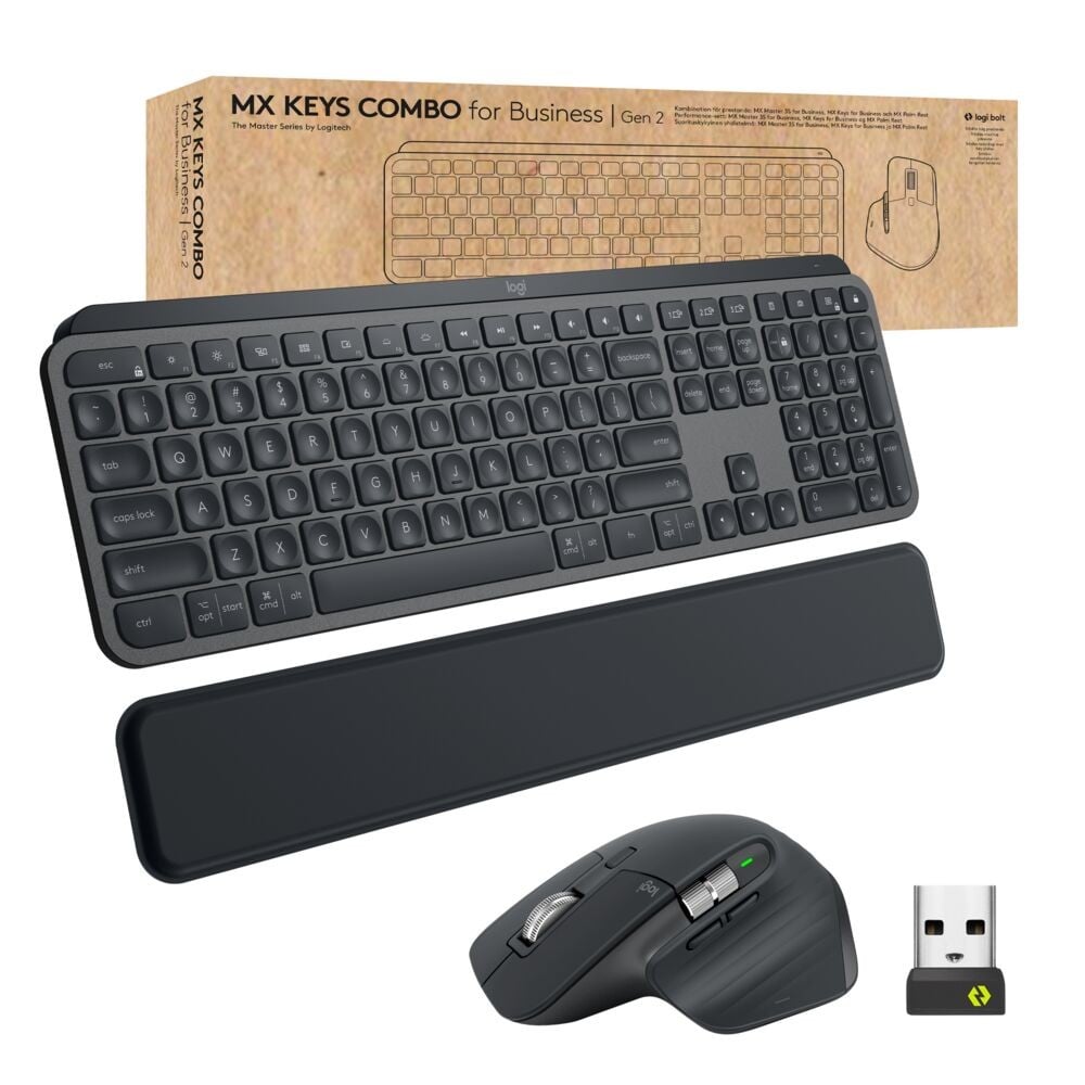 logitech Logitech MX Keys Combo for Business - QWERTY - International USA graphite (920-010933) logitech Logitech MX Keys Combo for Business - QWERTY - International USA graphite (920-010933)