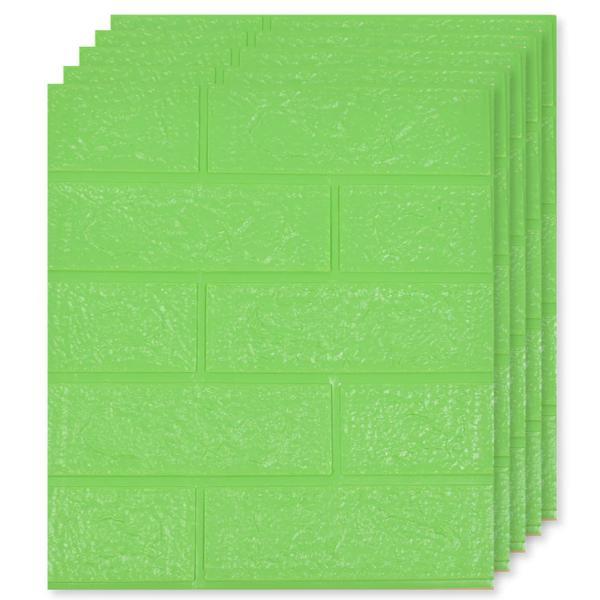 Set 100x Tapet Mic Caramida 3D Teno®, suprafata acoperire 13.26 mp, autoadeziv, waterproof, usor de montat, design modern, 38.5x34 cm, verde Set 100x Tapet Mic Caramida 3D Teno®, suprafata acoperire 13.26 mp, autoadeziv, waterproof, usor de montat, design modern, 38.5x34 cm, verde