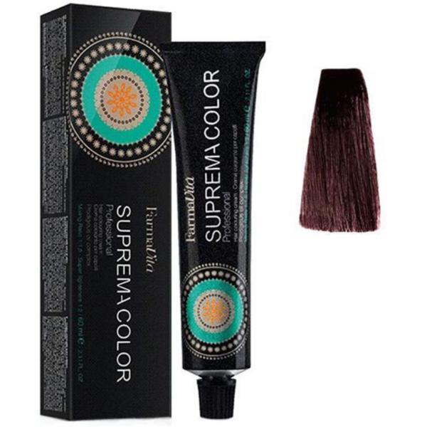 Vopsea de par permanenta Farmavita Suprema Color 4.52, Chocolate Mahogany Brown, 60 ml Vopsea de par permanenta Farmavita Suprema Color 4.52, Chocolate Mahogany Brown, 60 ml