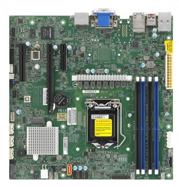 Supermicro MBD-X12SCZ-F Intel W480 LGA 1200 micro-ATX (MBD-X12SCZ-F-O) Supermicro MBD-X12SCZ-F Intel W480 LGA 1200 micro-ATX (MBD-X12SCZ-F-O)
