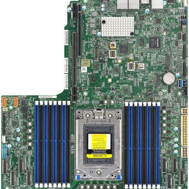 Supermicro MBD-H12SSW-NTR-B H12 AMD UP Platform W/EPYC SP3 ROME CPU SoC,16 DIMM DDR4 (MBD-H12SSW-NTR-B) Supermicro MBD-H12SSW-NTR-B H12 AMD UP Platform W/EPYC SP3 ROME CPU SoC,16 DIMM DDR4 (MBD-H12SSW-NTR-B)