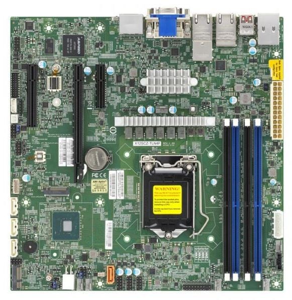 Supermicro MBD-X12SCZ-TLN4F-B X12SCZ-TLN4F,Micro ATX,Comet Lake PCH W480,LGA1200,1 PCI (MBD-X12SCZ-TLN4F-B) Supermicro MBD-X12SCZ-TLN4F-B X12SCZ-TLN4F,Micro ATX,Comet Lake PCH W480,LGA1200,1 PCI (MBD-X12SCZ-TLN4F-B)