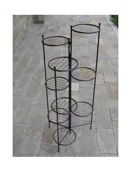 Suport pentru 9 ghivece din metal, extensibil, inaltime 120cm, Engros Suport pentru 9 ghivece din metal, extensibil, inaltime 120cm, Engros