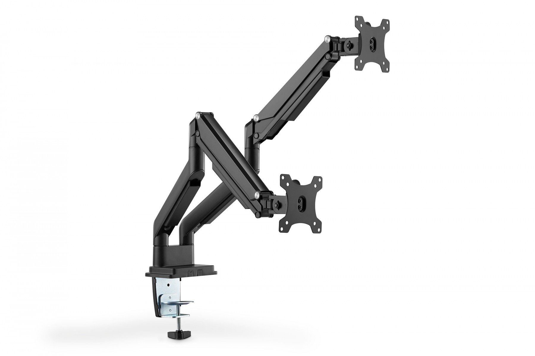 DIGITUS Dual Gas Spring Monitor Clamp Mount 15-32', 2x 9 kg (max.), black (DA-90395) DIGITUS Dual Gas Spring Monitor Clamp Mount 15-32', 2x 9 kg (max.), black (DA-90395)