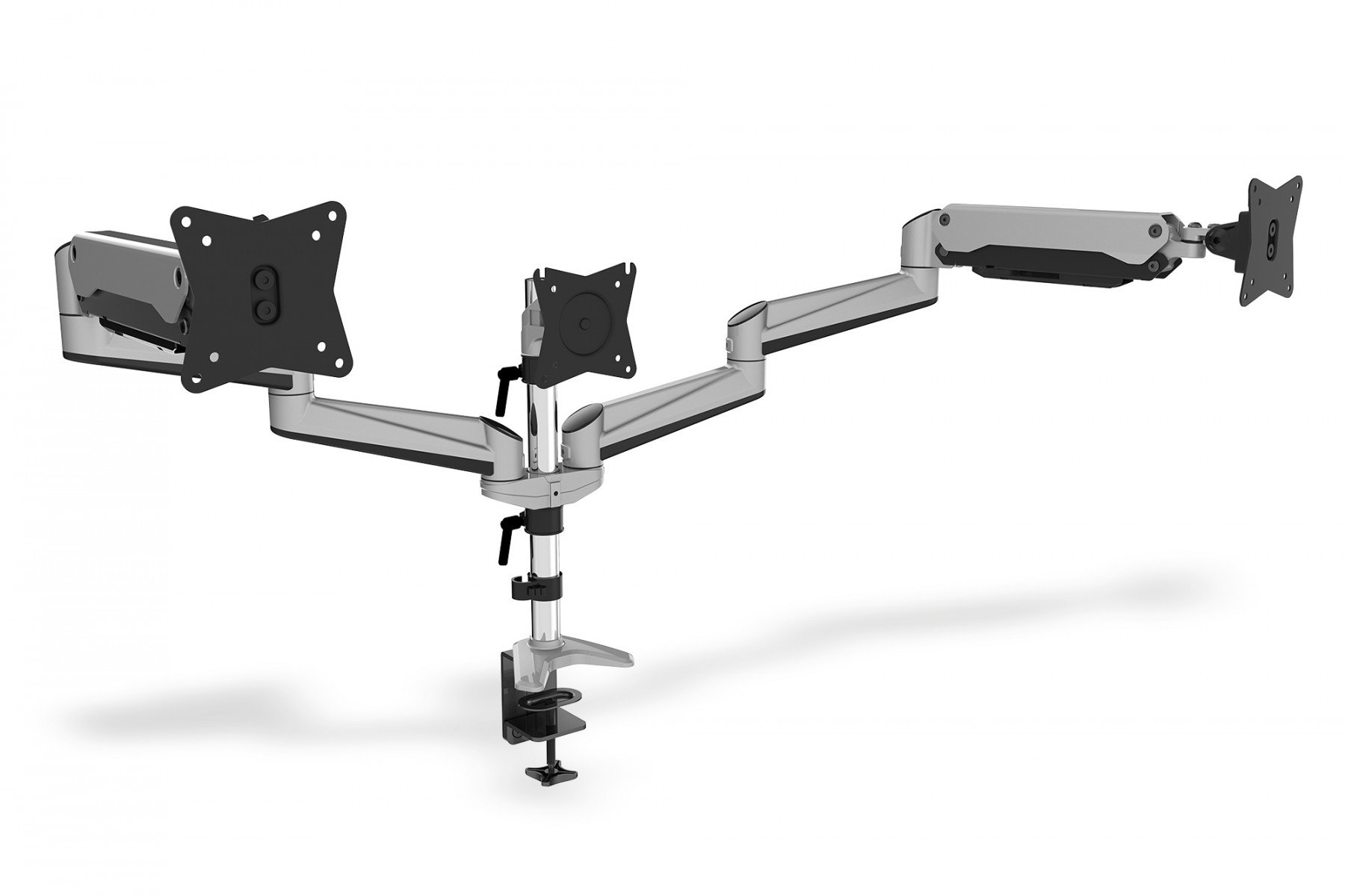 DIGITUS Triple Monitor Gas Spring Mount, 15-27', silver max load 6kg, max VESA 100x100 (DA-90363) DIGITUS Triple Monitor Gas Spring Mount, 15-27', silver max load 6kg, max VESA 100x100 (DA-90363)