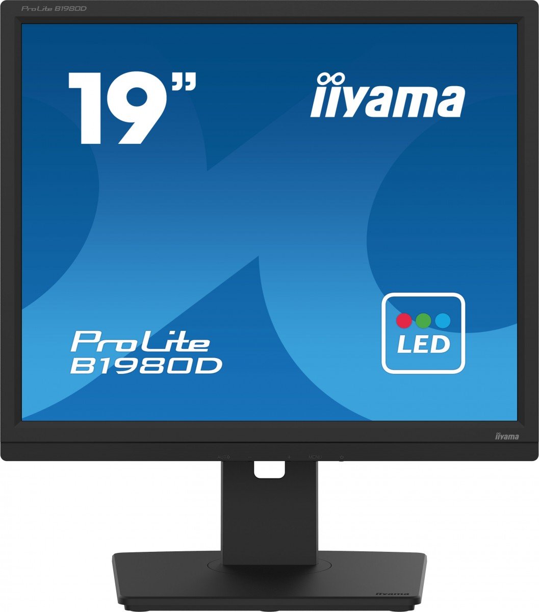 iiyama IIYAMA B1980D-B5 19inch TN-panel 1280x1024 13cm Height Adj. Stand Pivot VGA DVI 250cd/m 5ms (B1980D-B5)