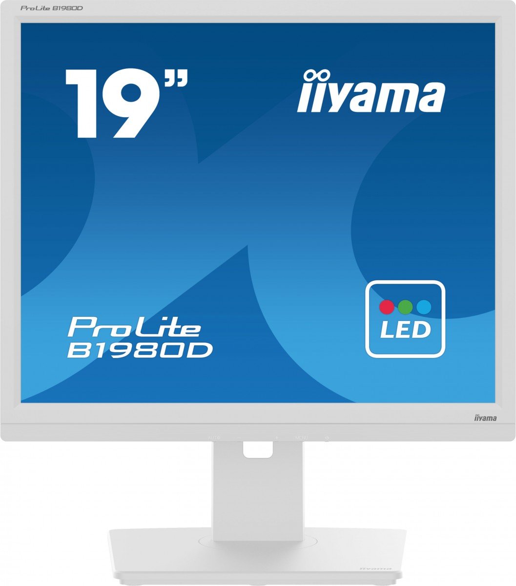 iiyama IIYAMA B1980D-W5 19inch WHITE TN-panel 1280x1024 13cm Height Adj. Stand Pivot VGA DVI 250cd/m 5ms (B1980D-W5) iiyama IIYAMA B1980D-W5 19inch WHITE TN-panel 1280x1024 13cm Height Adj. Stand Pivot VGA DVI 250cd/m 5ms (B1980D-W5)