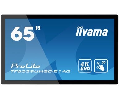 iiyama IIYAMA TF6539UHSC-B1AG 65inch WIDE LCD 50-Points Touch Screen 3840x2160 1100:1 500cd/m2 UHD IPS panel LED VGA 2xHDMI DP (TF6539UHSC-B1AG)