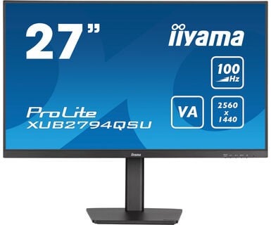 iiyama IIYAMA XUB2794QSU-B6 27inch ETE VA 2560x1440 100Hz 250cd/m2 1ms MPRT HDMI DP USB-HUB 2x3.0 Speakers (XUB2794QSU-B6) iiyama IIYAMA XUB2794QSU-B6 27inch ETE VA 2560x1440 100Hz 250cd/m2 1ms MPRT HDMI DP USB-HUB 2x3.0 Speakers (XUB2794QSU-B6)