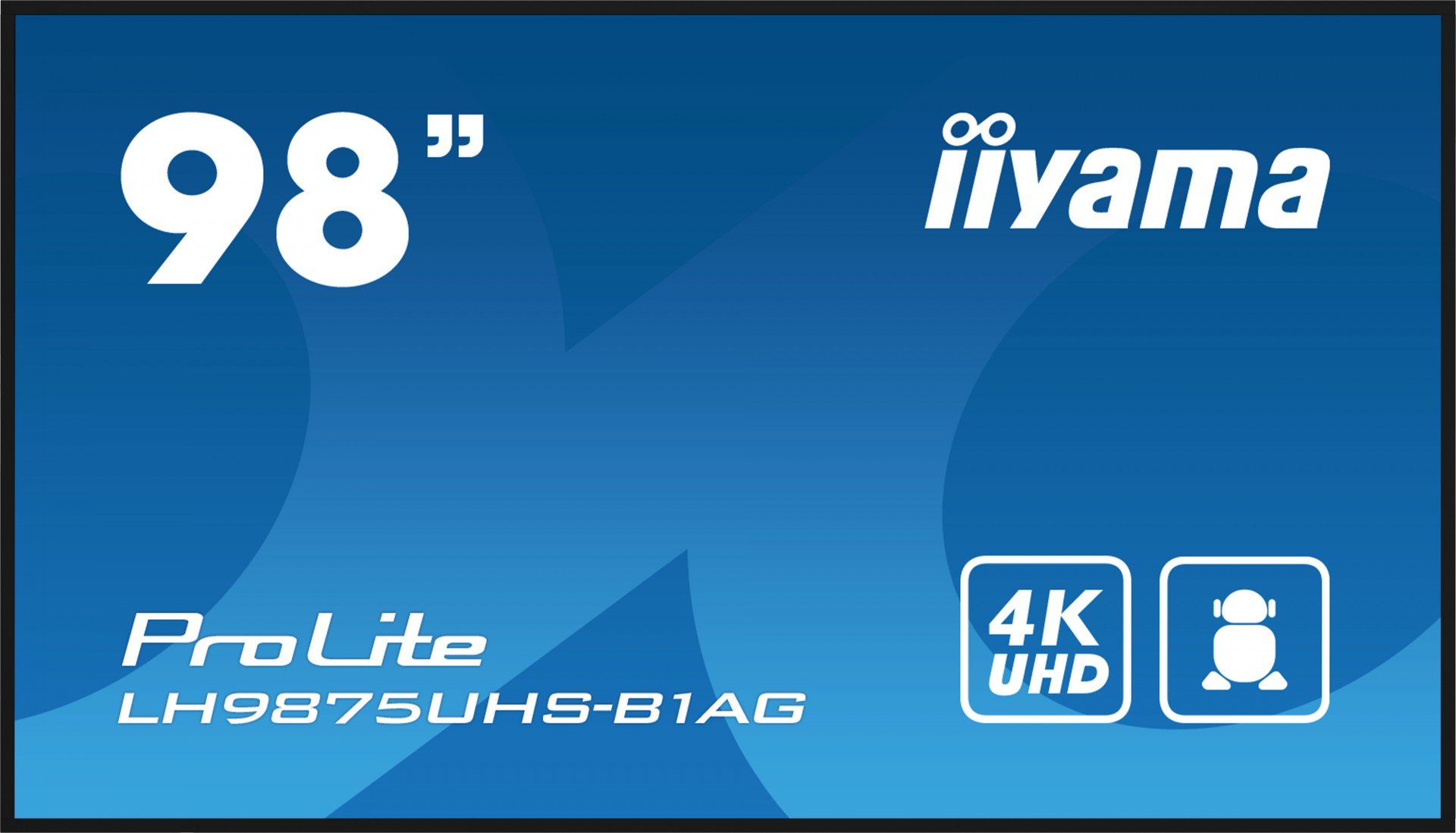 iiyama ProLite LH9875UHS-B1AG 98' Class (97.5' viewable) LED-backlit LCD display - 4K - for digital signage (LH9875UHS-B1AG) iiyama ProLite LH9875UHS-B1AG 98' Class (97.5' viewable) LED-backlit LCD display - 4K - for digital signage (LH9875UHS-B1AG)