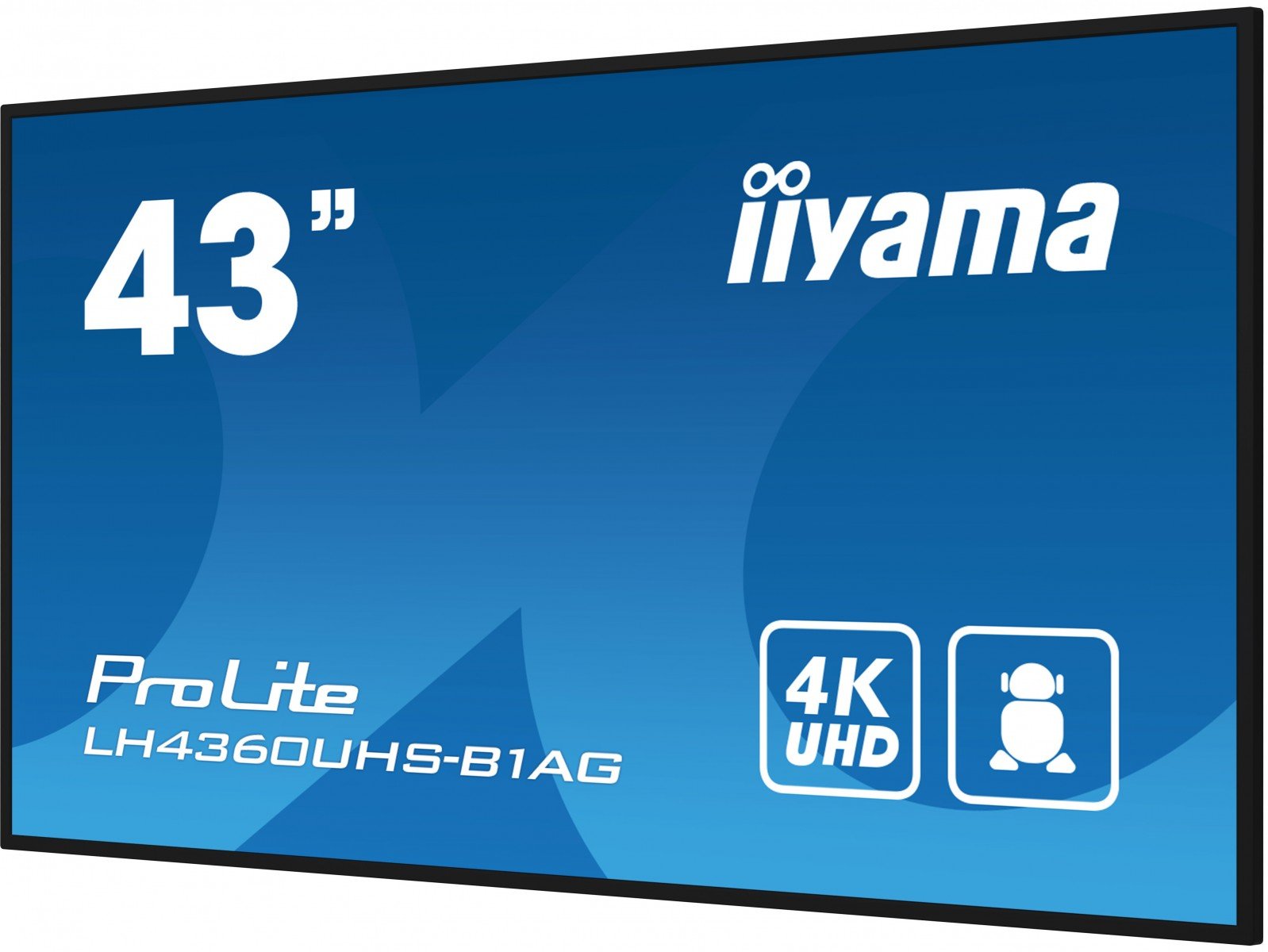 iiyama IIYAMA LH4360UHS-B1AG 43inch 3840x2160 UHD VA panel Haze 25perc 500cd/m Landscape and Portrait Wallmount Included (LH4360UHS-B1AG) iiyama IIYAMA LH4360UHS-B1AG 43inch 3840x2160 UHD VA panel Haze 25perc 500cd/m Landscape and Portrait Wallmount Included (LH4360UHS-B1AG)