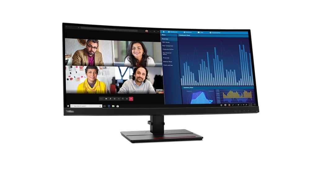 lenovo Lenovo ThinkVision P34w-20 86,7 cm (34.1') 3440 x 1440 Pixel Wide Quad HD LED Negru (62DCRAT3EU)