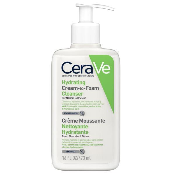 Crema de curatare spumanta si hidratanta pentru ten normal-uscat, CeraVe, 473 ml Crema de curatare spumanta si hidratanta pentru ten normal-uscat, CeraVe, 473 ml