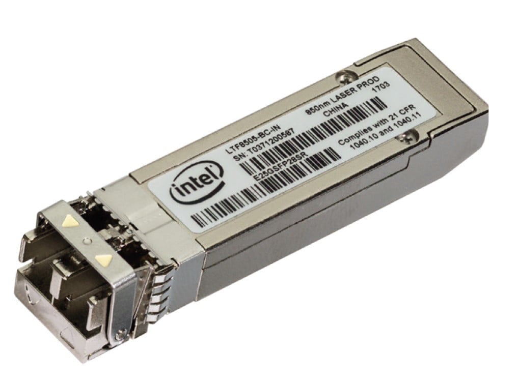 intel Intel E25GSFP28SR module de emisie-recepție pentru rețele Fibră optică 25000 Mbit/s SFP28 850 nm (E25GSFP28SR) intel Intel E25GSFP28SR module de emisie-recepție pentru rețele Fibră optică 25000 Mbit/s SFP28 850 nm (E25GSFP28SR)