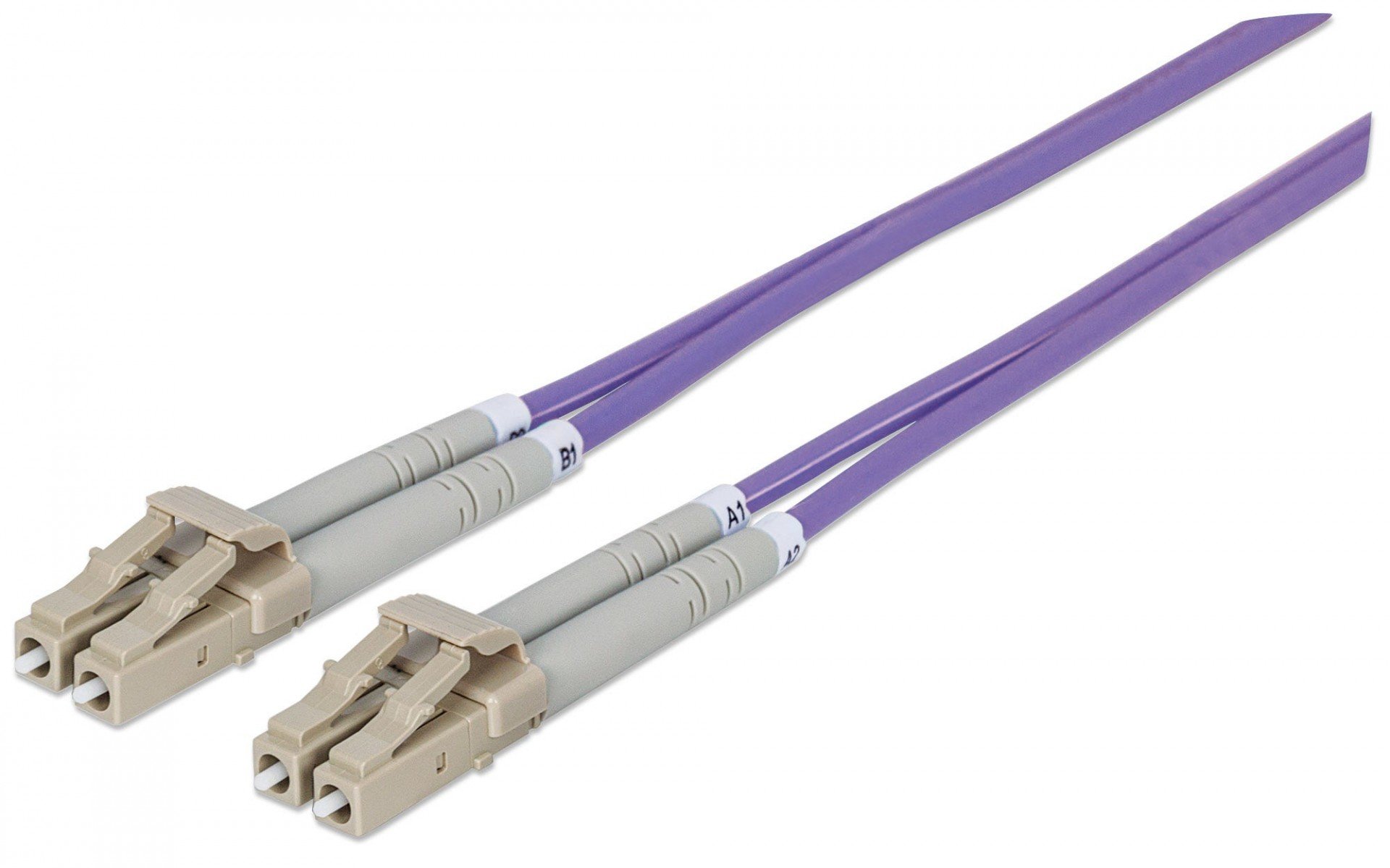 Intellinet 750882 cabluri din fibră optică 2 m LC OM4 Violet (750882)