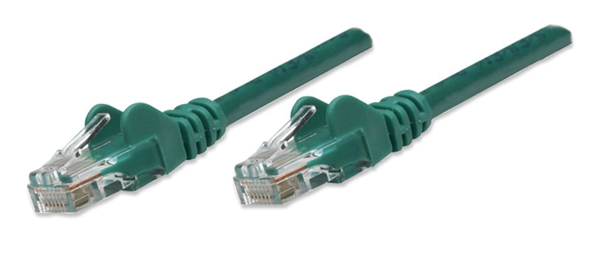 Intellinet Cat5e, 0.45m cabluri de rețea Verde 0,5 m U/UTP (UTP) (318167)