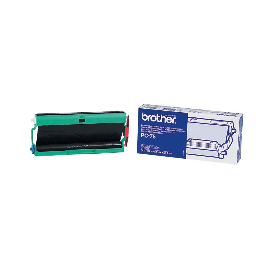Brother PC-75 consumabile fax Cartuș fax + bandă 144 pagini Negru 1 buc. (PC75) Brother PC-75 consumabile fax Cartuș fax + bandă 144 pagini Negru 1 buc. (PC75)