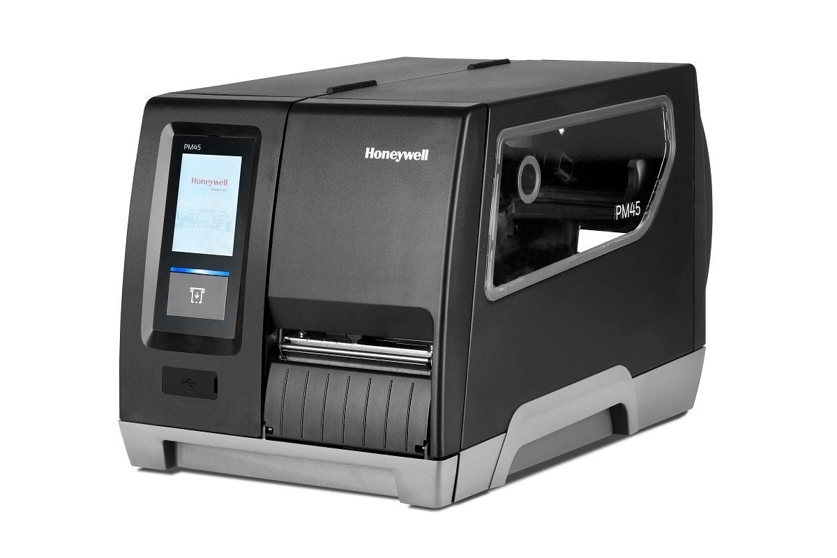 Honeywell PM45, 12 dots/mm (300 dpi), peeler, disp., USB, USB Host, RS232, Ethernet (PM45A10030030300) Honeywell PM45, 12 dots/mm (300 dpi), peeler, disp., USB, USB Host, RS232, Ethernet (PM45A10030030300)