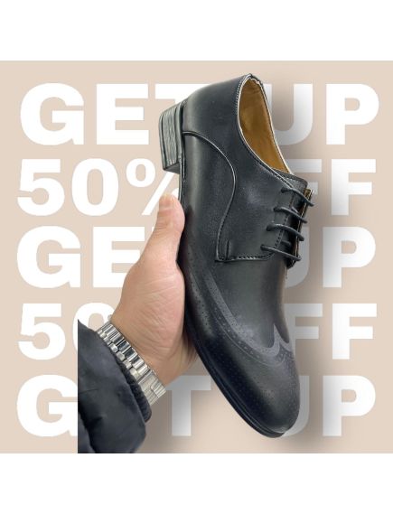 Pantofi angro din piele ecologica pentru barbat cu model si gaurele Pantofi angro din piele ecologica pentru barbat cu model si gaurele