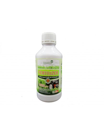 Fertilizant gazon lichid (9-3-4) CE-NPK+ME, FERTILIZER-PESTMASTER, 1l, acoperire 100mp. Engros Fertilizant gazon lichid (9-3-4) CE-NPK+ME, FERTILIZER-PESTMASTER, 1l, acoperire 100mp. Engros