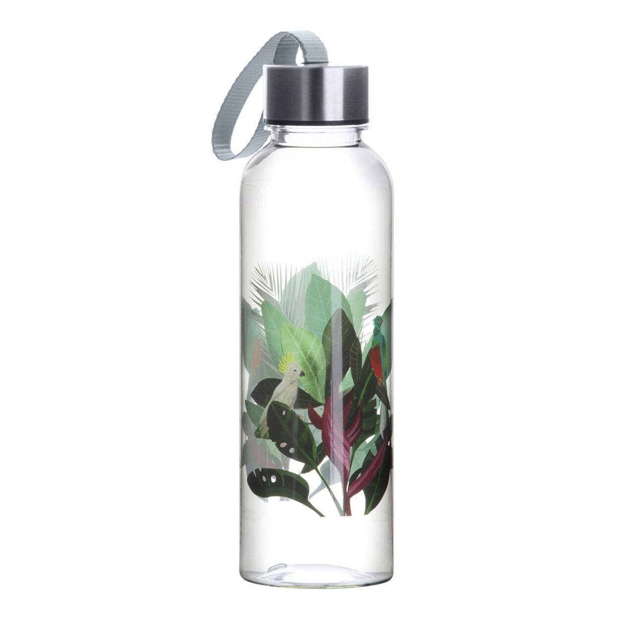 Sticla de apa Paradise Jungle, Ambition, 550 ml, plastic, multicolor Sticla de apa Paradise Jungle, Ambition, 550 ml, plastic, multicolor