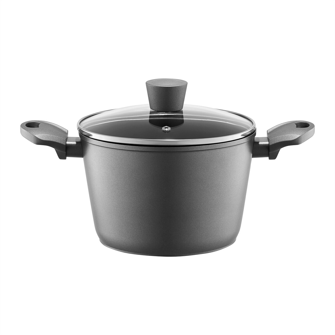 Oala inalta cu capac Verso, Ambition, invelis Qualum Ceramic, 20 cm, 3.6 L, aluminiu, gri Oala inalta cu capac Verso, Ambition, invelis Qualum Ceramic, 20 cm, 3.6 L, aluminiu, gri