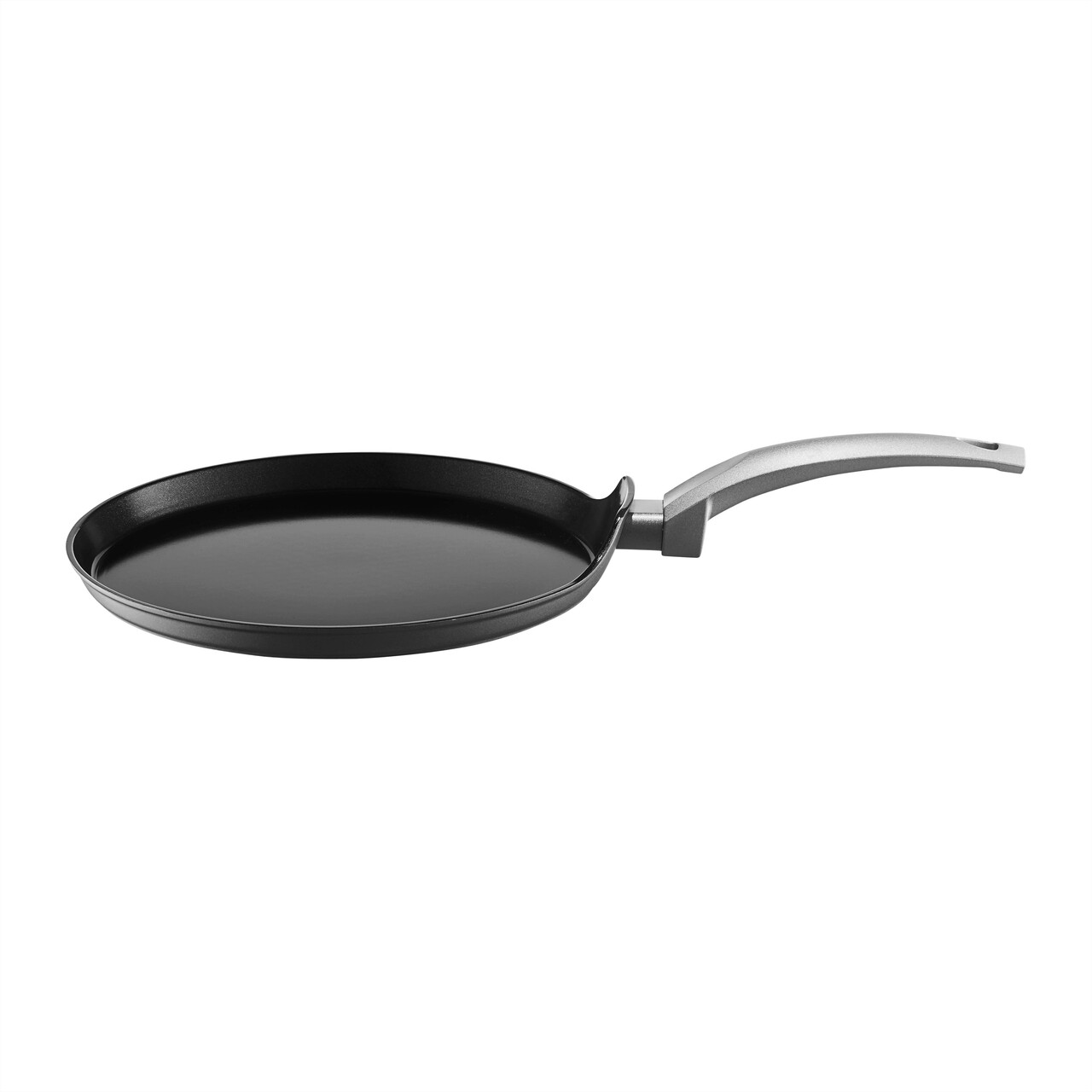 Tigaie pentru clatite cu invelis Qualum Ceramic Verso, Ambition, 26 cm, aluminiu, negru/argintiu Tigaie pentru clatite cu invelis Qualum Ceramic Verso, Ambition, 26 cm, aluminiu, negru/argintiu