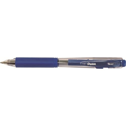 Pix cu mecanism Pentel BK-437, varf metalic 0.7 mm, albastru - Pret/buc Pix cu mecanism Pentel BK-437, varf metalic 0.7 mm, albastru - Pret/buc