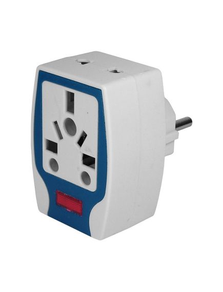 Adaptor stecher de retea englezesc Anglia - Romania, multistandard, plastic, UK-EU 250V/10A ENGROSS Adaptor stecher de retea englezesc Anglia - Romania, multistandard, plastic, UK-EU 250V/10A ENGROSS