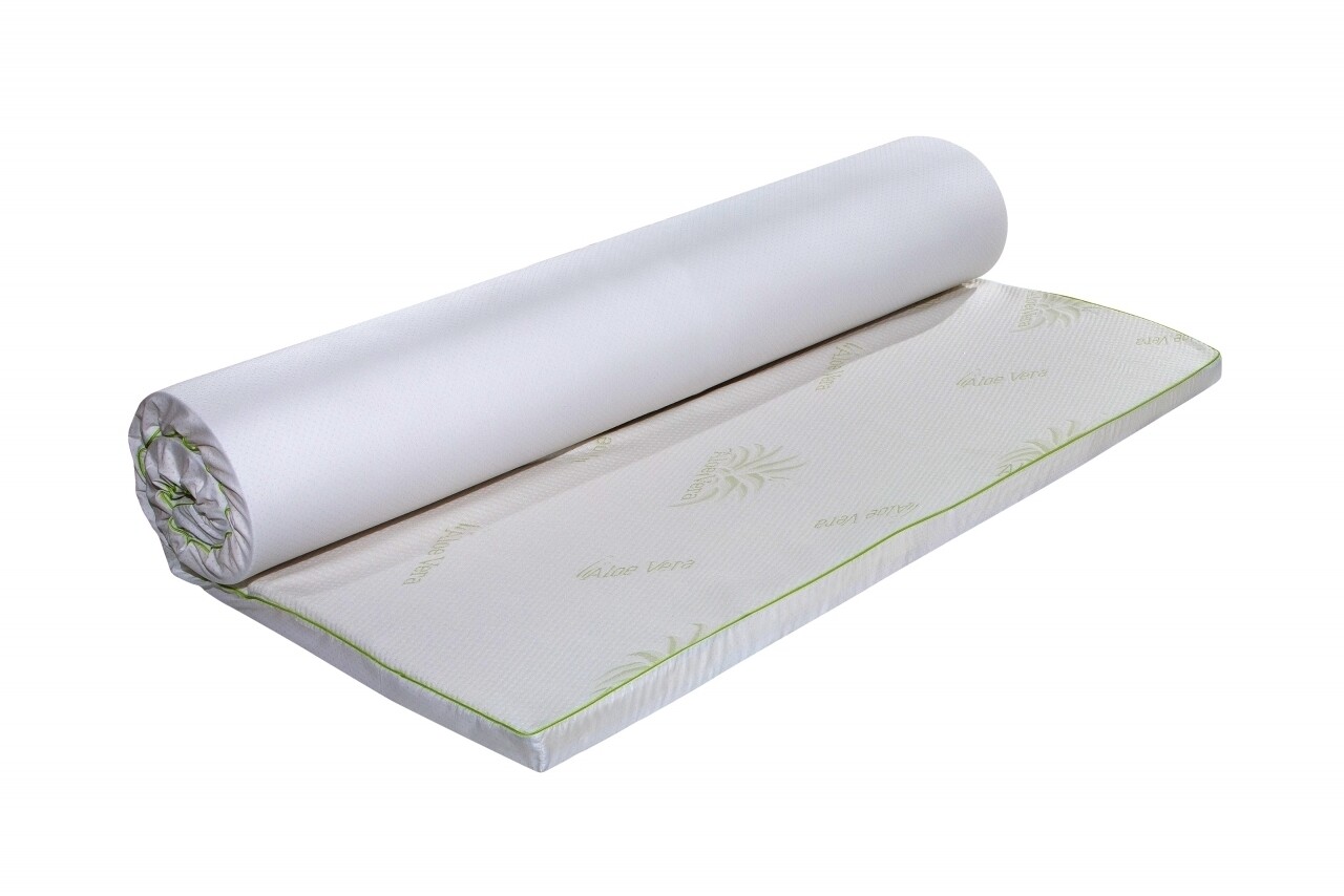 Topper saltea Aloe Vera Therapy Memory Arctic Gel 7 zone de confort, Green Future, 160x190 cm Topper saltea Aloe Vera Therapy Memory Arctic Gel 7 zone de confort, Green Future, 160x190 cm