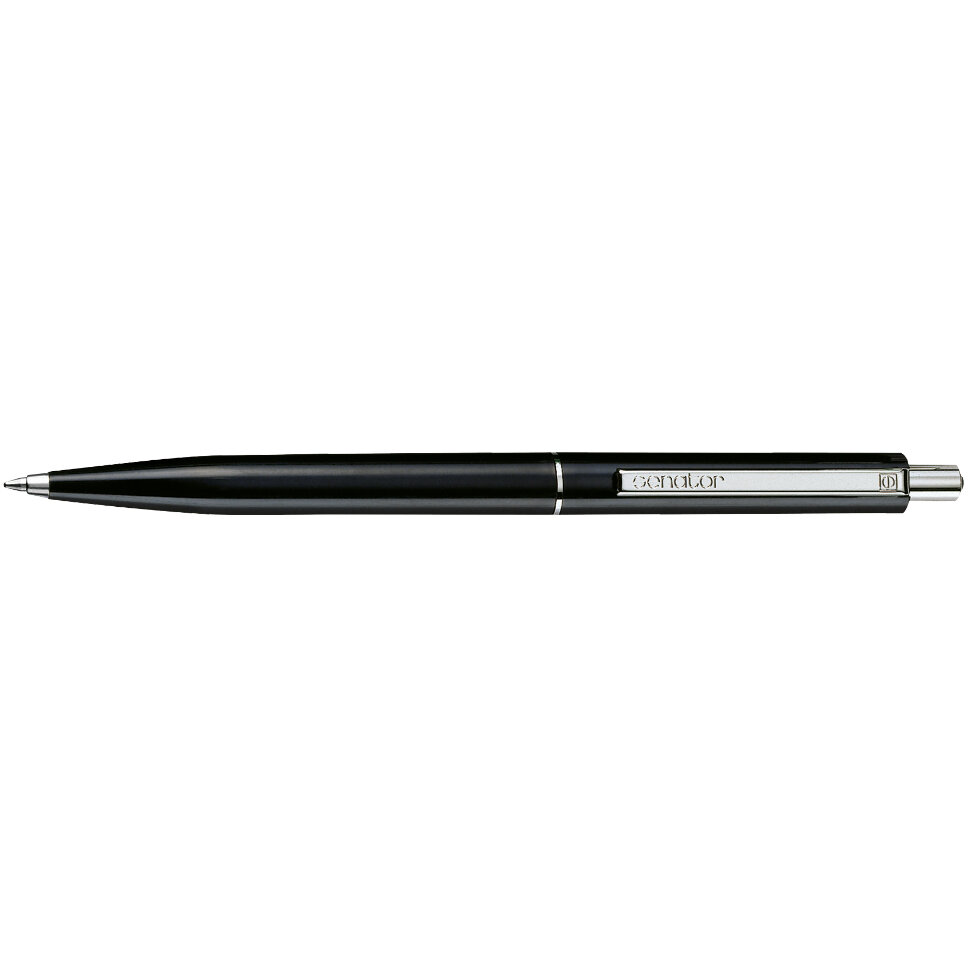 Pix cu mecanism Senator Point Zero, corp negru, linie de scriere albastra Pix cu mecanism Senator Point Zero, corp negru, linie de scriere albastra