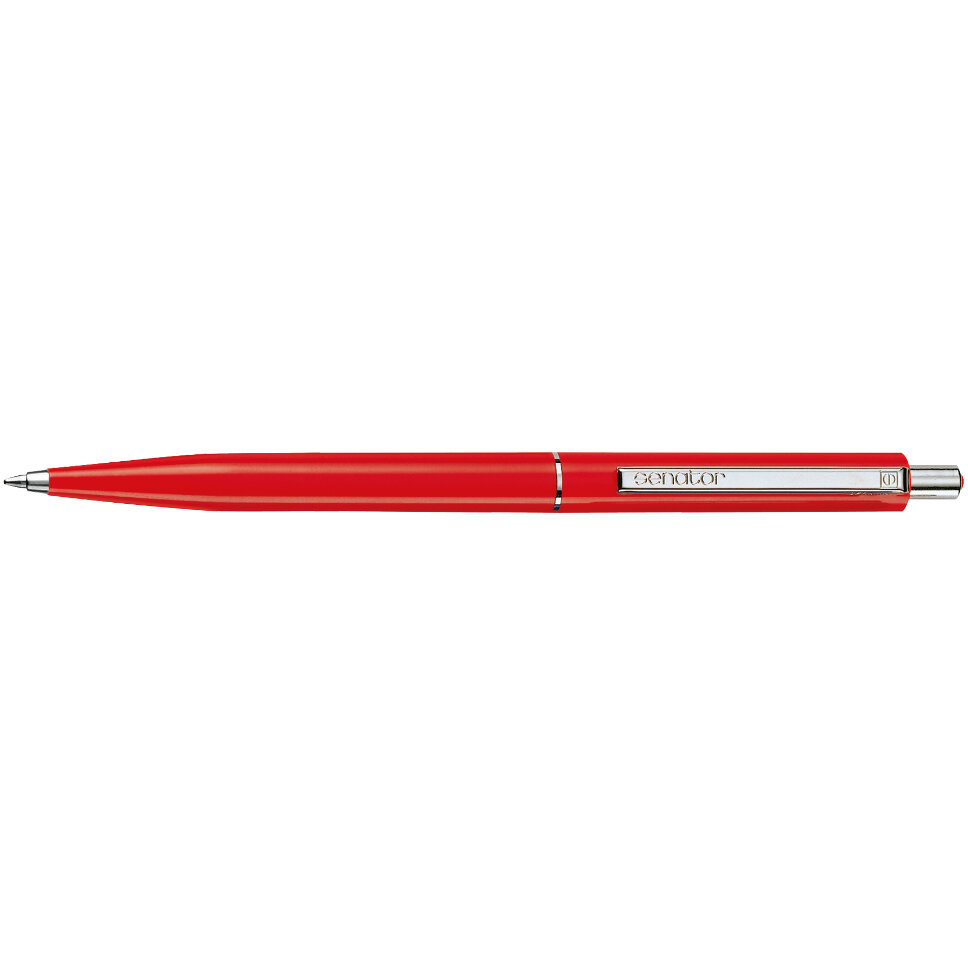 Pix cu mecanism Senator Point Zero, corp rosu, linie de scriere albastra Pix cu mecanism Senator Point Zero, corp rosu, linie de scriere albastra