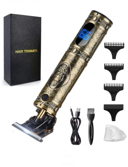 Masina Profesionala de Tuns Barba Si Contur Geemy, cu Afisaj Electronic - Incarcare USB, Lama Titan, Auriu, ENGROS Masina Profesionala de Tuns Barba Si Contur Geemy, cu Afisaj Electronic - Incarcare USB, Lama Titan, Auriu, ENGROS