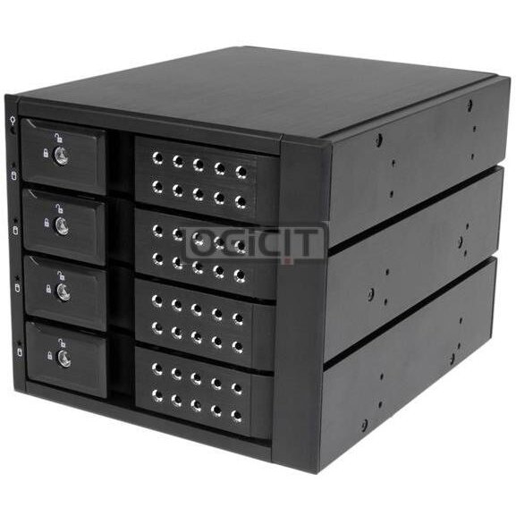 4-Bay Mobile Rack Backplane - Trayless Hot Swap Mobile Rack Backplane for 3.5in SAS II/SATA III - 6 Gbps HDD (HSB4SATSASBA) - storage mobile rack 4-Bay Mobile Rack Backplane - Trayless Hot Swap Mobile Rack Backplane for 3.5in SAS II/SATA III - 6 Gbps HDD (HSB4SATSASBA) - storage mobile rack