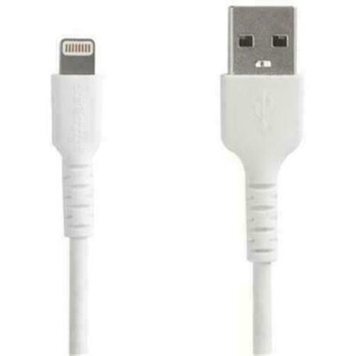 2m USB A to Lightning Cable - Durable Rugged White iPhone iPad Charge & Sync Charger Cord w/Aramid Fiber Apple MFI Certified Lightning / USB - 2 m 2m USB A to Lightning Cable - Durable Rugged White iPhone iPad Charge & Sync Charger Cord w/Aramid Fiber Apple MFI Certified Lightning / USB - 2 m