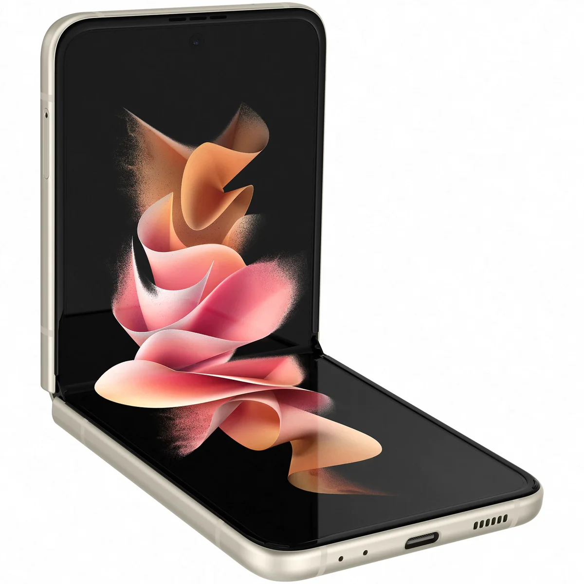 Galaxy Z Flip 3, 120Hz Dynamic AMOLED 2X, Snapdragon 888, 128GB, 8GB RAM, Dual SIM, 5G, Tri-Camera, Cream Galaxy Z Flip 3, 120Hz Dynamic AMOLED 2X, Snapdragon 888, 128GB, 8GB RAM, Dual SIM, 5G, Tri-Camera, Cream