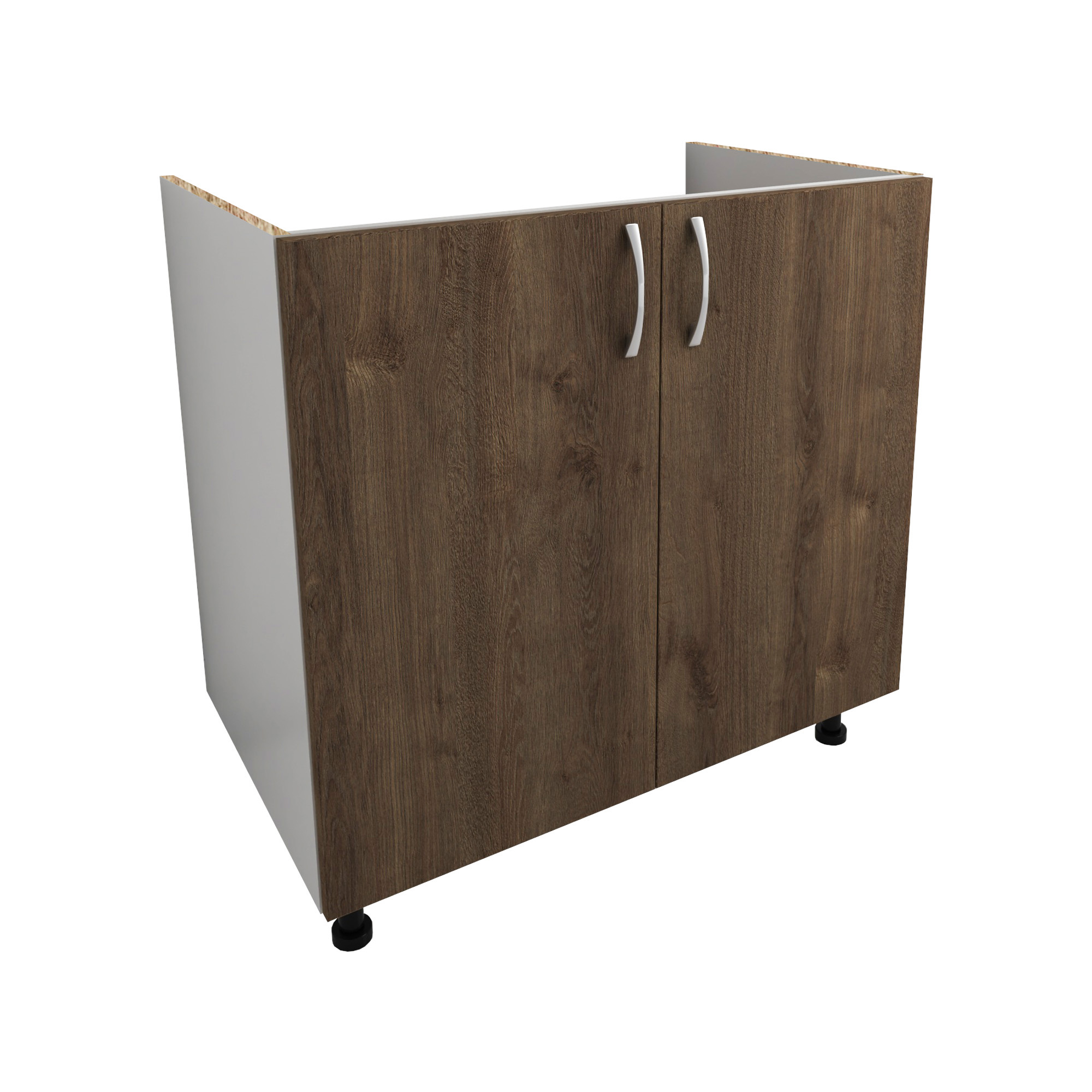 Corp Masca Chiuveta Karo, 2 Usi, Stejar Bronz/Alb, 80 x 50 x 80 cm Corp Masca Chiuveta Karo, 2 Usi, Stejar Bronz/Alb, 80 x 50 x 80 cm