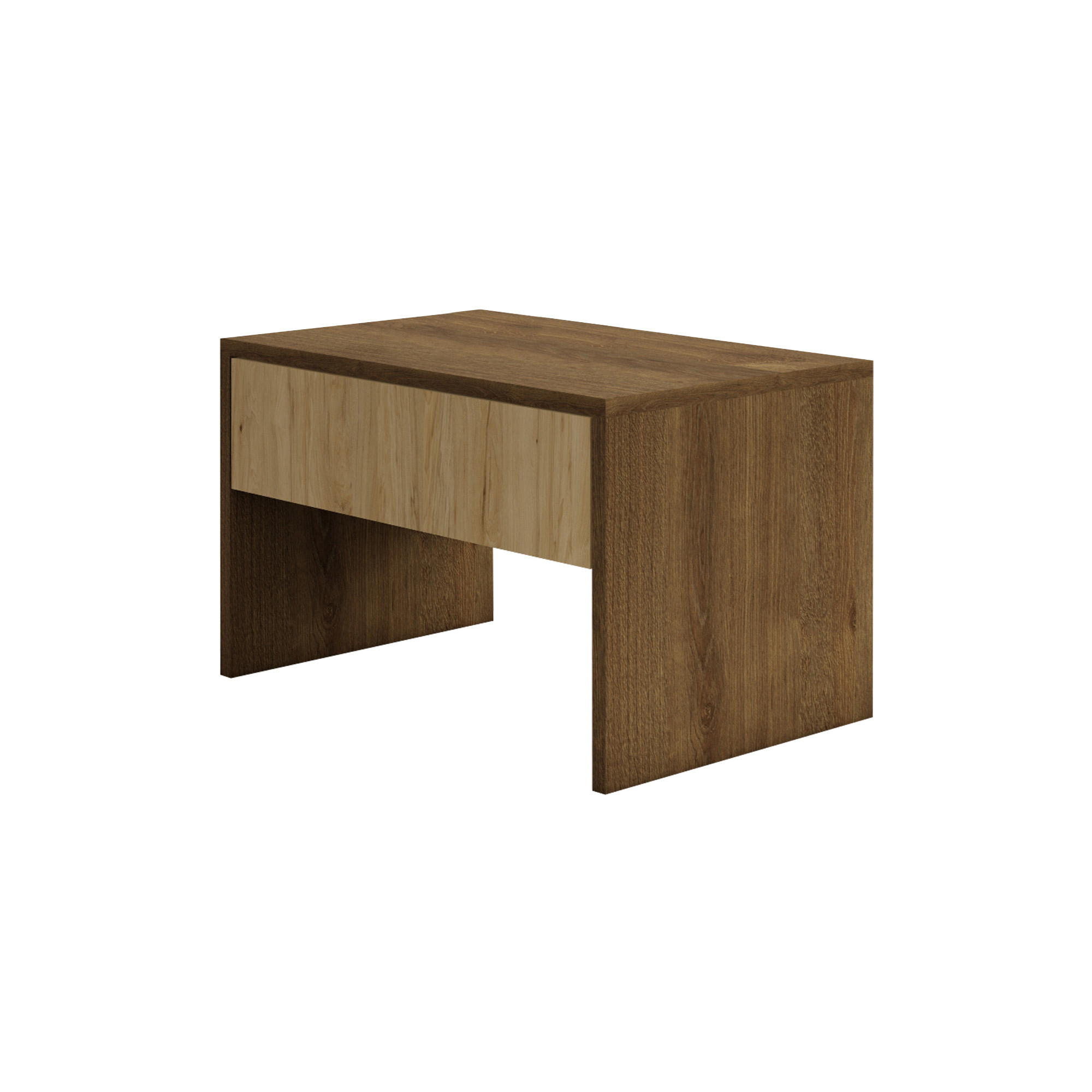 Noptiera Pedro, 1 Sertar, Stejar Bronz/Lemn Natural, 53 x 35 x 33 cm Noptiera Pedro, 1 Sertar, Stejar Bronz/Lemn Natural, 53 x 35 x 33 cm