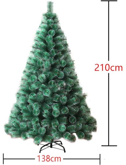 Brad de Craciun ENGROS, Artificial, Pin, Aspect Nins, Suport Metalic Inclus, Asamblare Usoara, Ideal pentru Sarbatorile de Iarna, Verde, 210 cm Brad de Craciun ENGROS, Artificial, Pin, Aspect Nins, Suport Metalic Inclus, Asamblare Usoara, Ideal pentru Sarbatorile de Iarna, Verde, 210 cm
