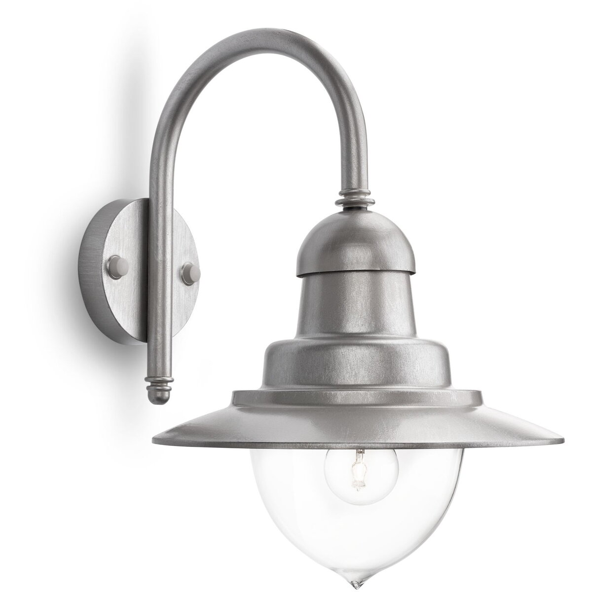 Aplica tip felinar pentru exterior Raindrop, 1xE27, max 60W, IP44, 381x300x428mm, Argintiu Aplica tip felinar pentru exterior Raindrop, 1xE27, max 60W, IP44, 381x300x428mm, Argintiu