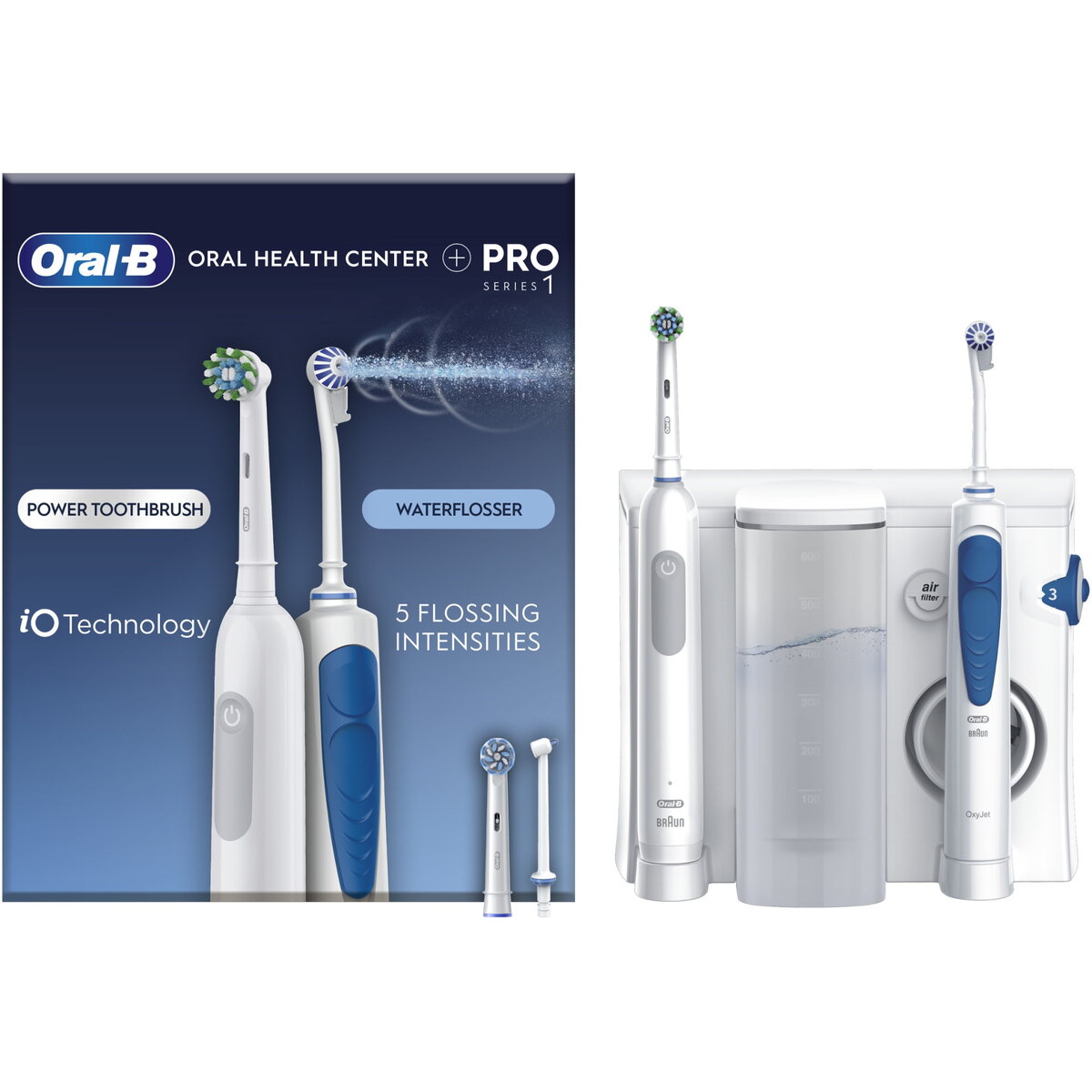 Set irigator bucal Center OxyJet+ Periuta de dinti electrica Pro 1 Set irigator bucal Center OxyJet+ Periuta de dinti electrica Pro 1