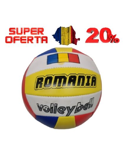 Minge de volei, România imitatie de piele cu cusatura, tricolor România , marime 5 engros Minge de volei, România imitatie de piele cu cusatura, tricolor România , marime 5 engros