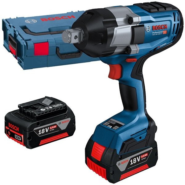 GDS 18V-1050 H - Masina de insurubat cu impact cu 2 acumulatori, Li-Ion, 18 V, 5 Ah, 1050 Nm, M10-M24, motor fara perii, cuplu reglabil, led iluminare, valiza speciala GDS 18V-1050 H - Masina de insurubat cu impact cu 2 acumulatori, Li-Ion, 18 V, 5 Ah, 1050 Nm, M10-M24, motor fara perii, cuplu reglabil, led iluminare, valiza speciala