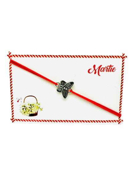 Bratara reglabila Martisor, snur elastic, Fluturas, model 2024, en-gros Bratara reglabila Martisor, snur elastic, Fluturas, model 2024, en-gros
