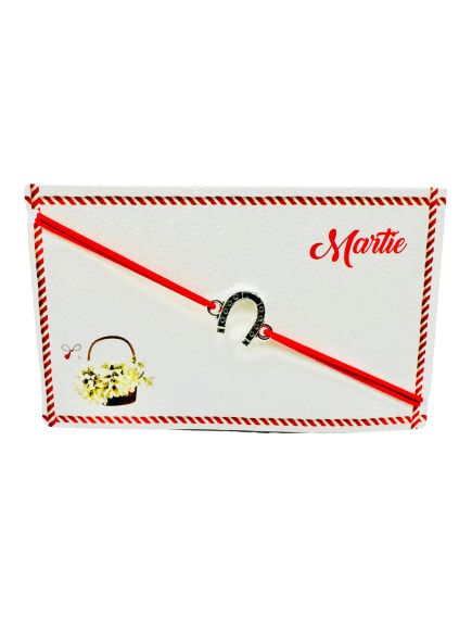 Bratara reglabila Martisor, snur elastic, Potcoava Norocoasa, model 2024, en-gros Bratara reglabila Martisor, snur elastic, Potcoava Norocoasa, model 2024, en-gros